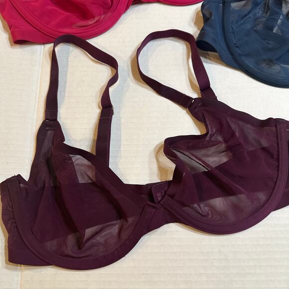 Bundle of Cuup Bras sz 32D Underwire Mesh Bra - Picture 2 of 12